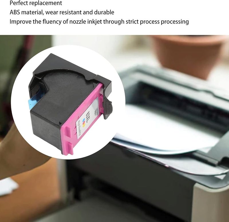 يوسو H 63XLC خرطوشة حبر ملونة من ABS للطابعات النافثة للحبر بديلة لـ HP OfficeJet 4520 4512 4516 4650 3830 5255 Deskjet 3634 3639 - Image 4